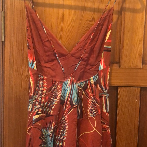 Free People red tropical Alissa Jumpsuit NWOT - Picture 7 of 8